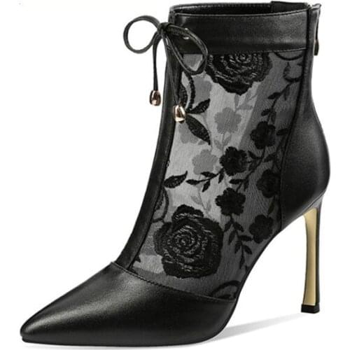 Shoes for women sandals women waterproof platform stiletto rhinestone tassel leather embroidered sandals zapatos de mujer