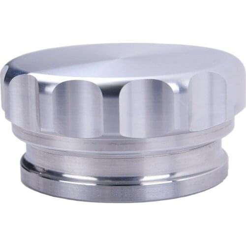 1pc Vehicle 2" 50.8mm Aluminium Alloy Weld On Filler Neck And Cap Oil Fuel Water Tank Sliver Replacement Accessories