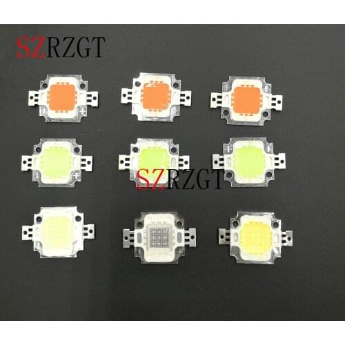 10W High Power Integrated LED lamp Chips SMD Bulb For Floodlight Spot light Warm white/Red/Green/Blue/RGB