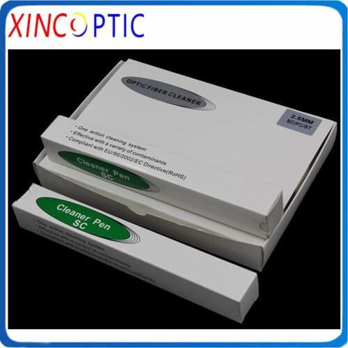 2.5mm 800 times One-Click Fiber Optic Connector Cleaner Pen for SC ST and FC 2.5mm Adapter,1.25mm Fiber Optic Cleaner Pen