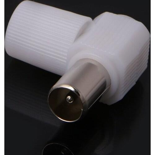 20Pcs Right Angle RF Male Coaxial TV Aerial Connector Plug 90Degree Digital Coax
