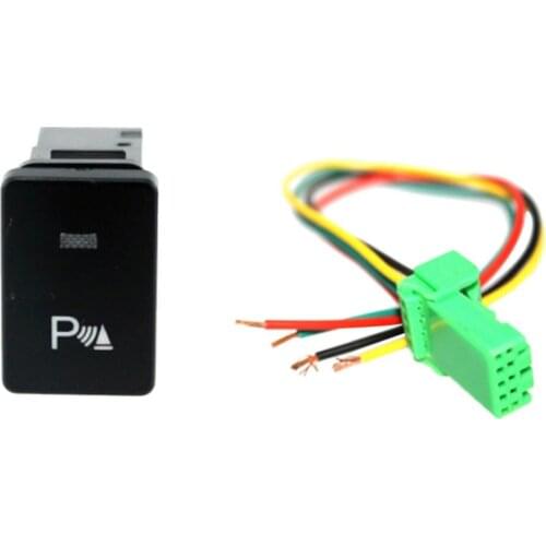 4-Pole Push Button Switch Blue LED for Toyota Camry Land Cruiser Hilux