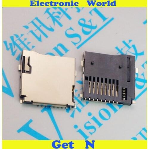 500pcs Micro SD Card Holder Tray T-Flash Card Socket Outer Solder Self Push Type TF Jacks