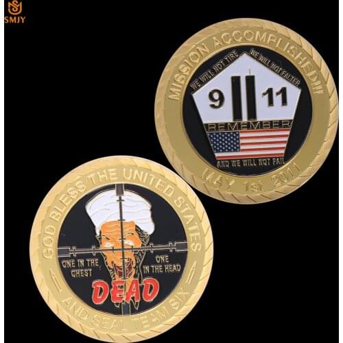 God Bless The United States, A Non-Currency Gold Plated Colorful Commemorative Challenge Coin Collection Gift