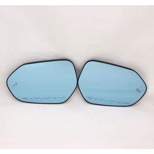 Blue Mirror Car Side Rearview Mirror Glare Proof Mirror Heated Rearview Mirror BSM Emblem For Toyota Camry 2018 2019 2020
