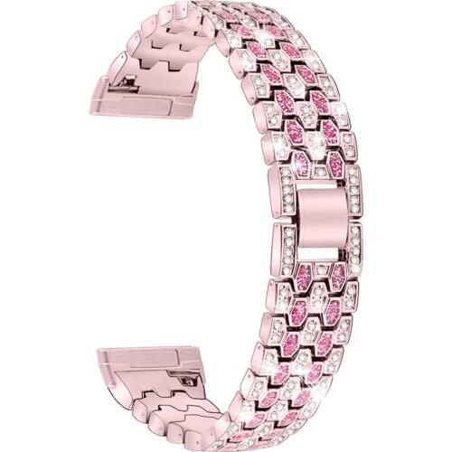 Exquisite Diamond Bracelet for Fitbit Sense Versa 3 Watch Band Women Girl Versa3 Strap Adjustable Metal Wrist Belt Accessories