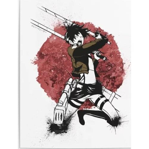Canvas Wall Artwork Prints Attack on Eren Poster Home Anime Decor Painting Japanese Modern For Bedroom Modular Pictures No Frame