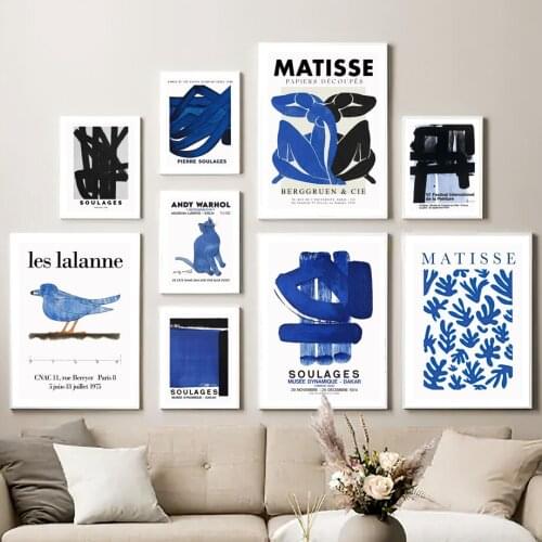 Pierre Soulages Black Ideal Matisse Wall Pop Art Canvas Painting Nordic Posters And Prints Wall Pictures For Living Room Decor