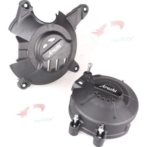 Arashi LOGO For KAWASAKI Ninja300/Z300 Engine Cover Set Guard Protector Engine Case Cover Guard 14-16