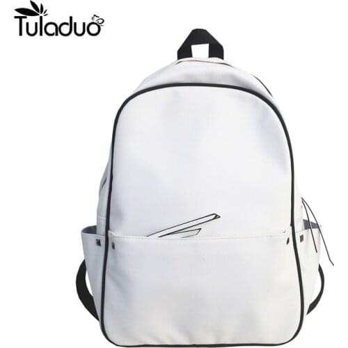 Fashion PU Leather Female Backpack Female Black Backpack Small Zipper Bag Student Backpack Girls Solid Color Backpack Large Cap