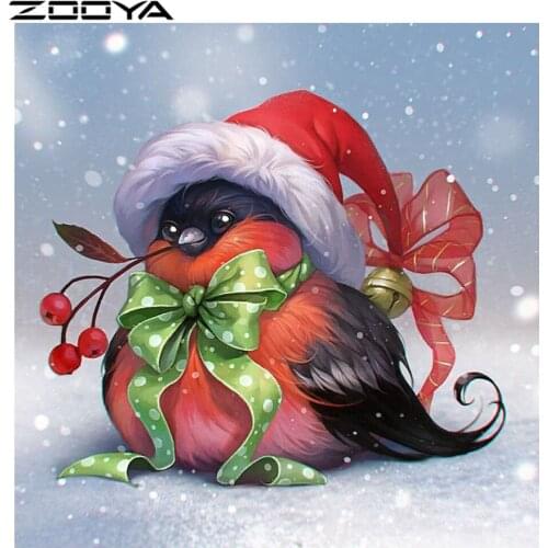 ZOOYA DIY 5D Diamond Painting Cross stitch Bird Cherry Needlework Diamond Embroidery Pattern Hobbies and Crafts Home Decor R1057