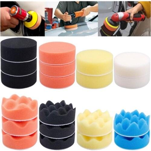 39Pcs Polishing Pad Kit 3-5 Inch Fine Wool Pad Waxing Sponge Car Polish Buffing Pad Kit tools With Drill Bit Adapter M10