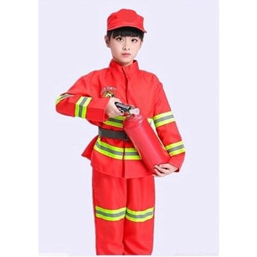 Firemens clothing childrens occupational experience fire performance clothing small firemens performance clothing Red