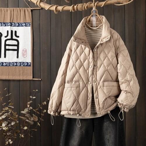 SEDUTMO Winter Short Duck Down Coat Women Casual Slim Warm Jackets Autumn Fashion Pocket Basic Parkas ED1460