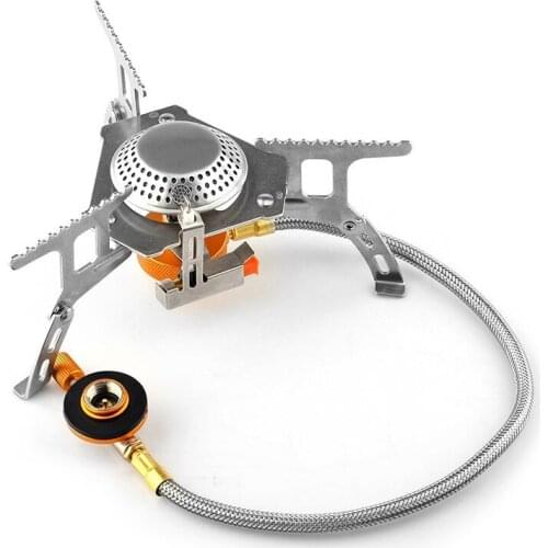 Portable Outdoor Folding Gas Stove Camping Equipment Hiking Picnic 3500W Igniter Camping Gas Stove