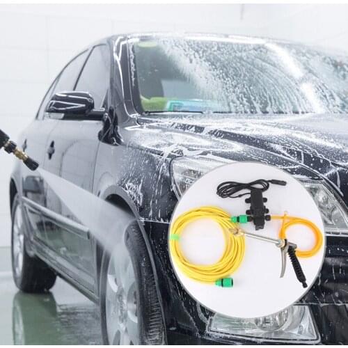 Portable Intelligent Electric Pressure Washer Water Pump 12V High Pressure Water Outlet Cleaning Pump Powerful Washing Pump