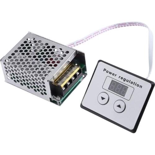 4000W 220V AC SCR Voltage Regulator Dimmer Electric Motor Speed Temperature Controller for Water Heater Small Motors