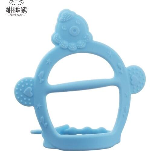Maternal and child supplies childrens molars baby infant silicone teether anti-eat hand molars chew