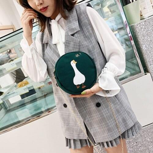 Bags for women 2020 summer mini fashion print designer small change canvas bag Korean style beach chain crossbody shoulder bag