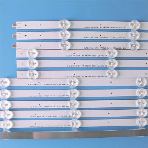12 pcs LED Backlight Lamp strip For LG 47"TV 6916L-1259A 6916L-1260A 6916L-1261A 6916L-1262A LC470DUE SF R1 R2 R3 R4 U1 47LA6210