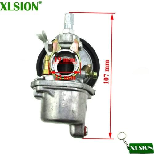 XLSION 19mm Carburetor Carb For 2 Stroke 50cc 60cc 80cc Engine Motorized Bicycle Push Bike