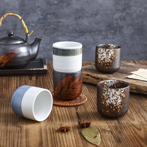 Japanese Retro Ceramic Tea Maker Coffee Pot Drinking Tea Cup Single Pot Portable Tea Set Kung-Fu Teapot
