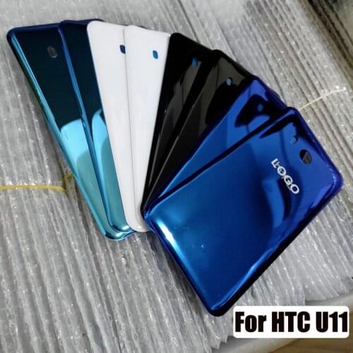 For HTC U11 Housing Battery Back Cover With back camera glass frame Door For HTC U 11 U-3W Battery Cover