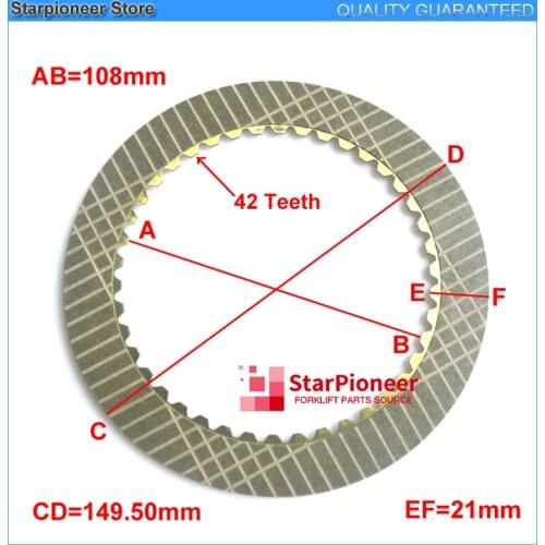 For Toyota Forklift Parts friction disc friction plate 4FD,4FG Part # 32432-12051-71, 32432-12050-71