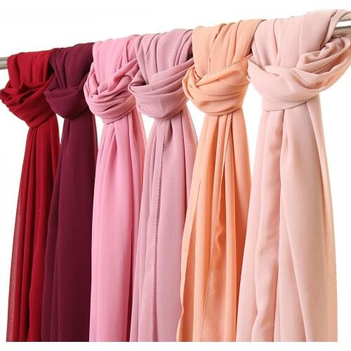 Women Bubble Chiffon Eyelash Hijab Shawl Autumn Fashion Muslim Scarves Pashmina Islamic Headband 180*70cm New Style