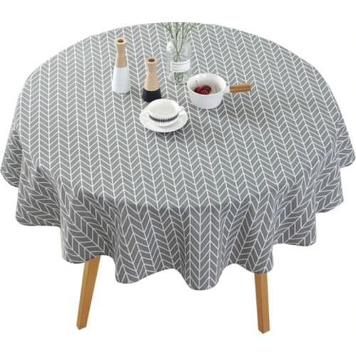 150*150cm Round Tablecloth Cotton Linen Table Cloth Dining Table Cover Tea Tablecloth Restaurant Hotel Home Table Cover