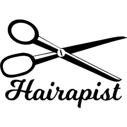 18cm x 12cm Factory Outlets Novelty Love To Cut Hair Stylist Scissors Funny Car Sticker JDM Vinyl Decal