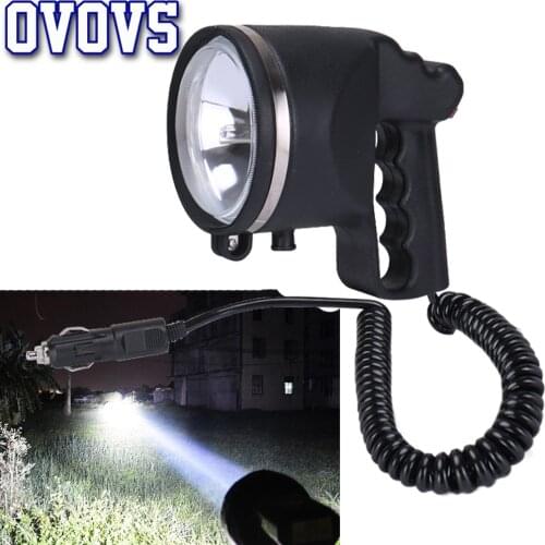 4.5 Inch 55W HID Xenon Search Light Fishing Lamp Portable Spotlight for Hunting Boat Camping Outdoor Lighting 1Pcs