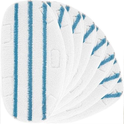 8 Pack Replacement Steam Mop Pads Compatible for PurSteam ThermaPro 10-In-1