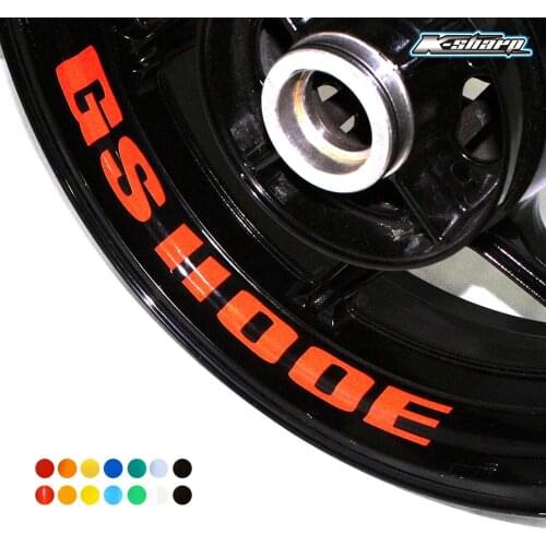 8 X custon inner rim decals wheel reflective sign Stickers stripes FIT SUZUKI GS1100E
