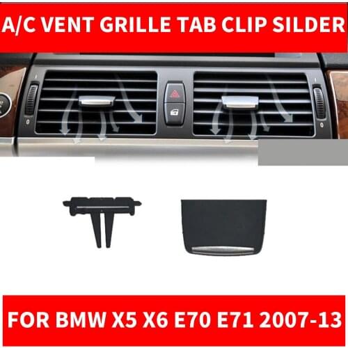 Car A/C Air Vent Grille Tabs Clips AC Front Rear Automobiles Air Conditioner Outlet Repair Kit For BMW X5 X6 E70 E71 2007-2013