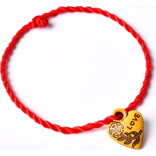 2021 Womens gift couple small red string love you bracelet lucky childrens girl hand bracelet Pulseira Feminia Hand Strap