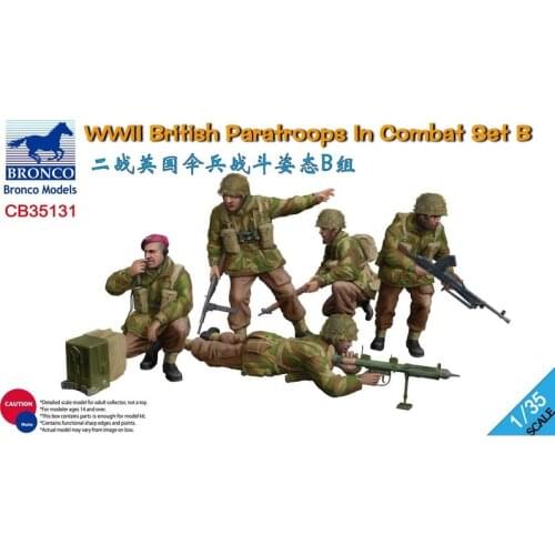 BRONCO CB35131 1/35 WWII British Paratroops in Combat Set B - Scale model Kit