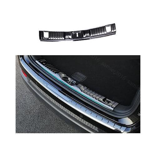 Black Steel Fit For Jeep Compass 2017 Inner Rear Truck Protector Cover Trim Pad