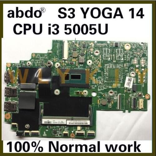 For Lenovo Thinkpad S3 YOGA 14 13323-2 448.01110.0021 Laptop motherboard CPU i3 5005U DDR3 100% test work