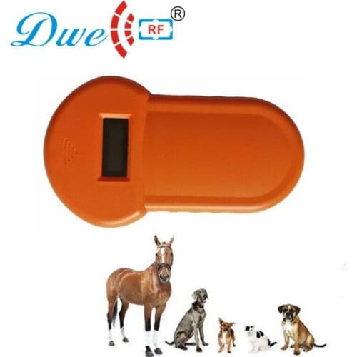Mini Handheld rf rfid micro animal pet chip reader 134.2khz fdx-b for horses dogs sheep goats fishes cattle