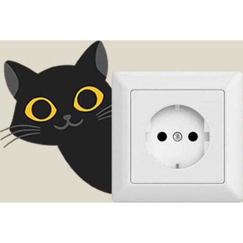 On-off Sticker Luminous Switch Outlet Wall Sticker Creative Living Room Bedroom Decoration Removable Wallpaper Ghosts Horror
