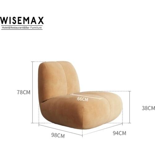 Nordic minimalist hotel home living room furniture comfy fabric sponge couch floor sofa leisure chairs