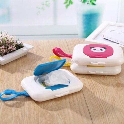 New Wet Tissue Box Plastic Automatic Case Baby Wipes Press Pop-up Design Tissue Holder Removable Tissue Seat Type Modern