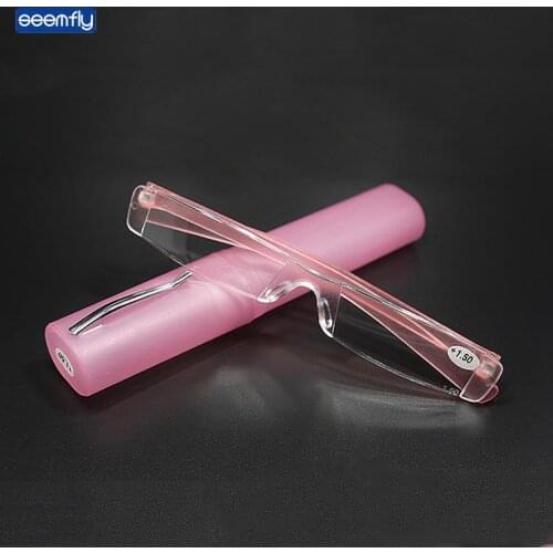 Seemfly Reading Glasses Portable Eyewear Gafas With Case +1.0 +1.5 +2.0 +2.5 +3.0 +3.5 +4.0 Women Men Presbyopic Eyewear
