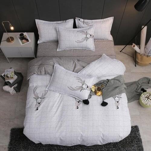 J Nordic duvet cover Pillowcase 3pcs 220x240,200x200, bedding set cover, bed linen, single double king size quilt cover bedding