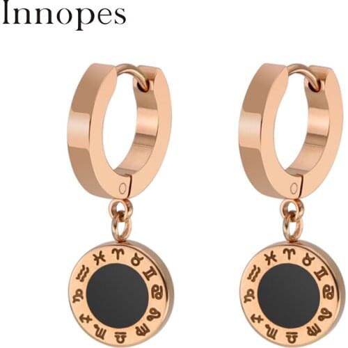 Retro Heart Shaped Earrings Geometric Dangle Earrings Pendants Roman Numerals Sky planet Earrings Halloween Gold Earrings Set