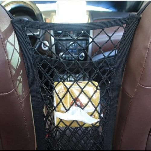 Car seat storage net pocket General double-layer storage net storage bag Car storage bag Seat storage bag