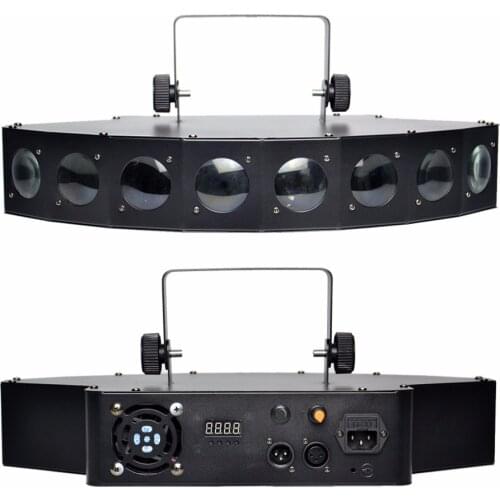 AUCD 8 Heads RBGW LED Beam Projector Lamp Xmas 12 CH DMX Moving Spotlights Pro Disco Par Party DJ Show Stage Spot Lighting LE-8H