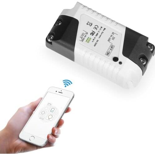 EMylo Smart Switch Mini WIFI Light Switch 220V 1ch Wireless Remote Control Switch Voice Control For Google Home, Smart Life 1pc