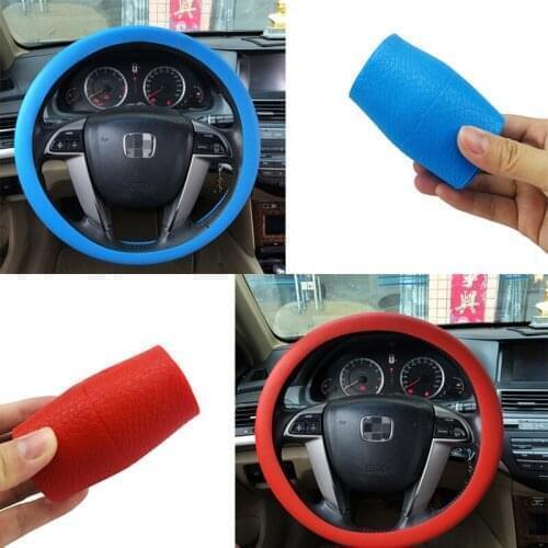 Universal 1pcs/Set Car Styling Silicone Car Steering Wheel Glove Cover Automobiles Steering Wheel Hubs Cover Auto Accessories
